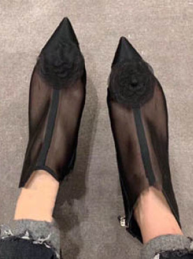19신상 샤* 시스루 슈즈 블랙