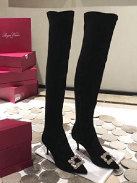 로저*** 롱부츠 블랙