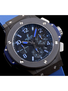 [HUBLOT]휴** 빅뱅-8 올블랙 블루 301.CI.1190.GR