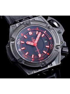 [HUBLOT]휴** 킹파워-27 수정형(솔리드백)