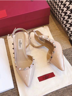 발렌** 락스터드 슬링백 힐 6.5cm M1350-2