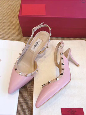 발렌** 락스터드 슬링백 힐 6.5cm M1350-10