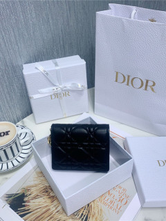DIOR 디* 양가죽 반지갑 S0178-1