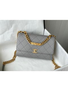 CHANEL 샤* 캐비어 퀼팅 미듐 플랩백 체인백 AS2764