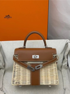  에*** 피크닉 켈리백 20CM 오리지날 가죽사용 (100%수작업) H900111