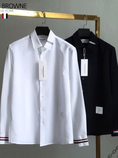 톰*** 넥라인 소매 삼선 셔츠