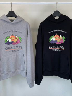 VETEMENTS 베트* 후르츠 후드•(헤비쭈리)
