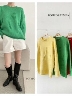  22 FW 보**베** 로고 짜임 울 니트