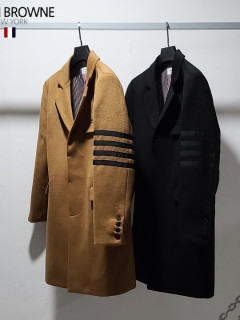  톰*** 사선완장 베이직 울 코트