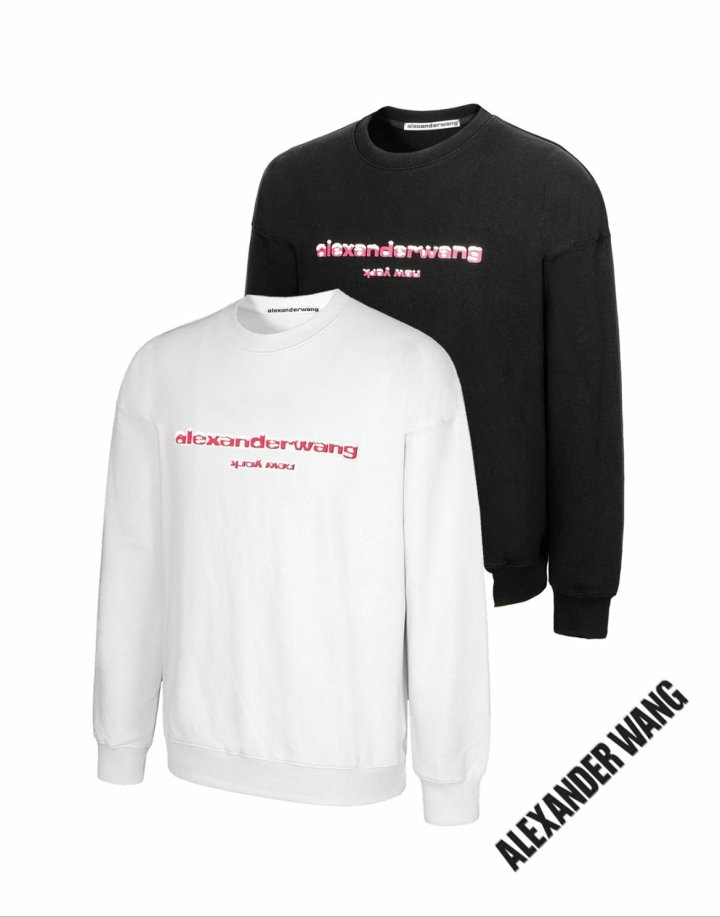 alexander wang 알***왕 로고프린트 오버핏 맨투맨(남여공용)