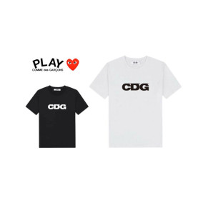  꼼**** CDG 로고 라운드 반팔 (남녀공용)