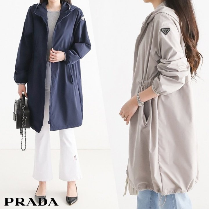 프** 우븐 후드 바람막이 자캣