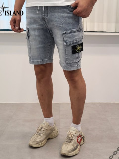  스*아*** 사선포켓 아이스청 반바지